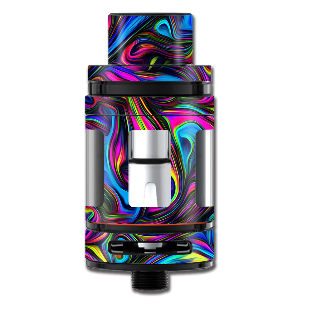  Neon Color Swirl Glass Smok TFV8 Mini Big Baby Beast Skin