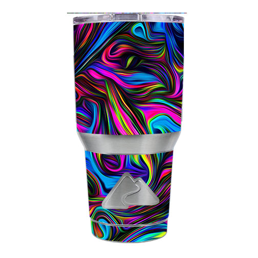  Neon Color Swirl Glass Ozark Trail 20oz Tumbler Skin