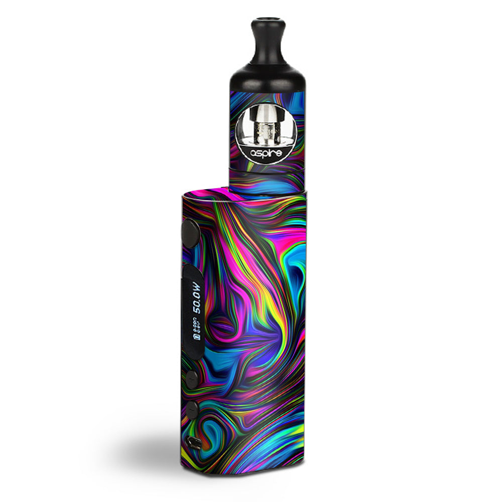  Neon Color Swirl Glass Aspire Zelos  Skin