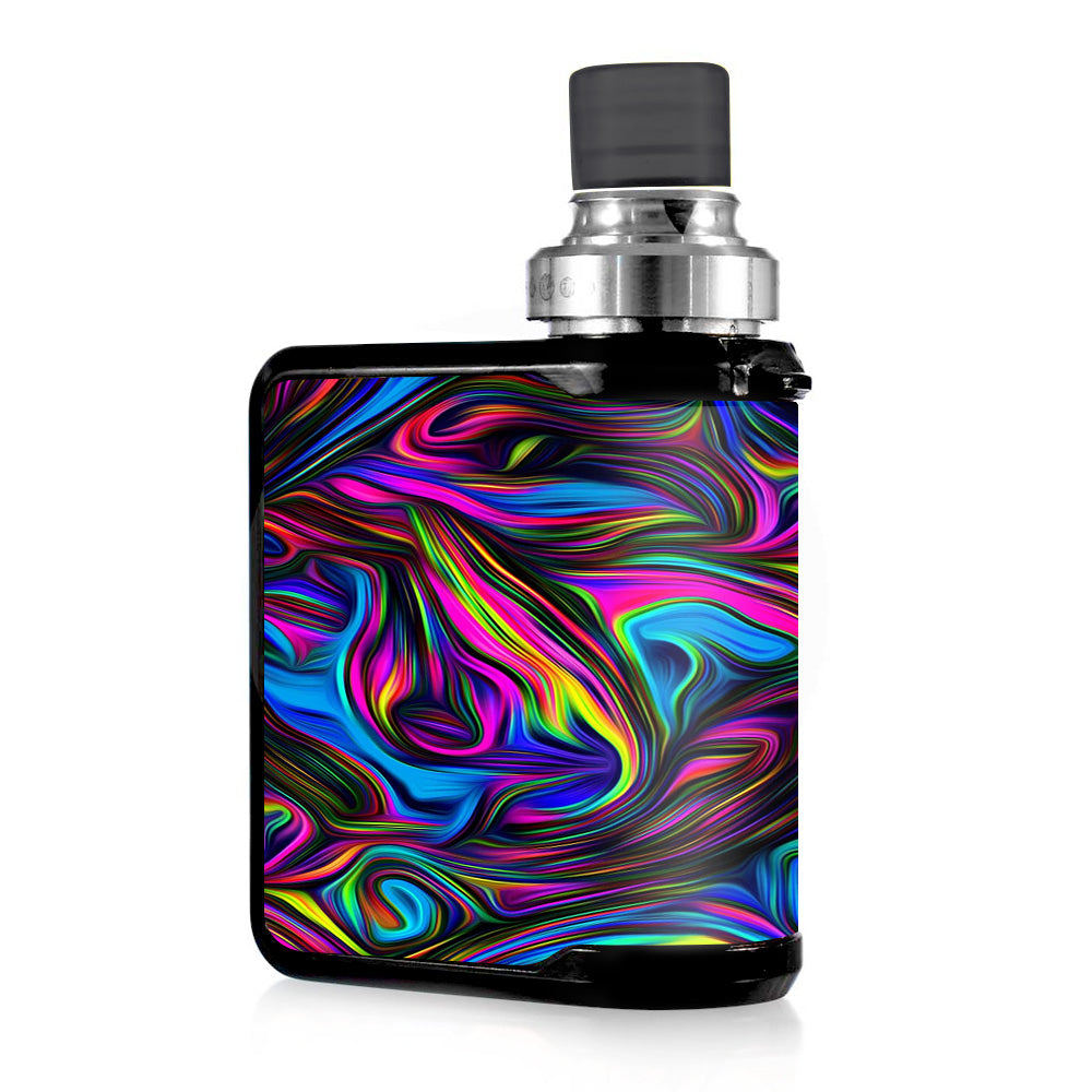  Neon Color Swirl Glass Mvape Mi-One Skin
