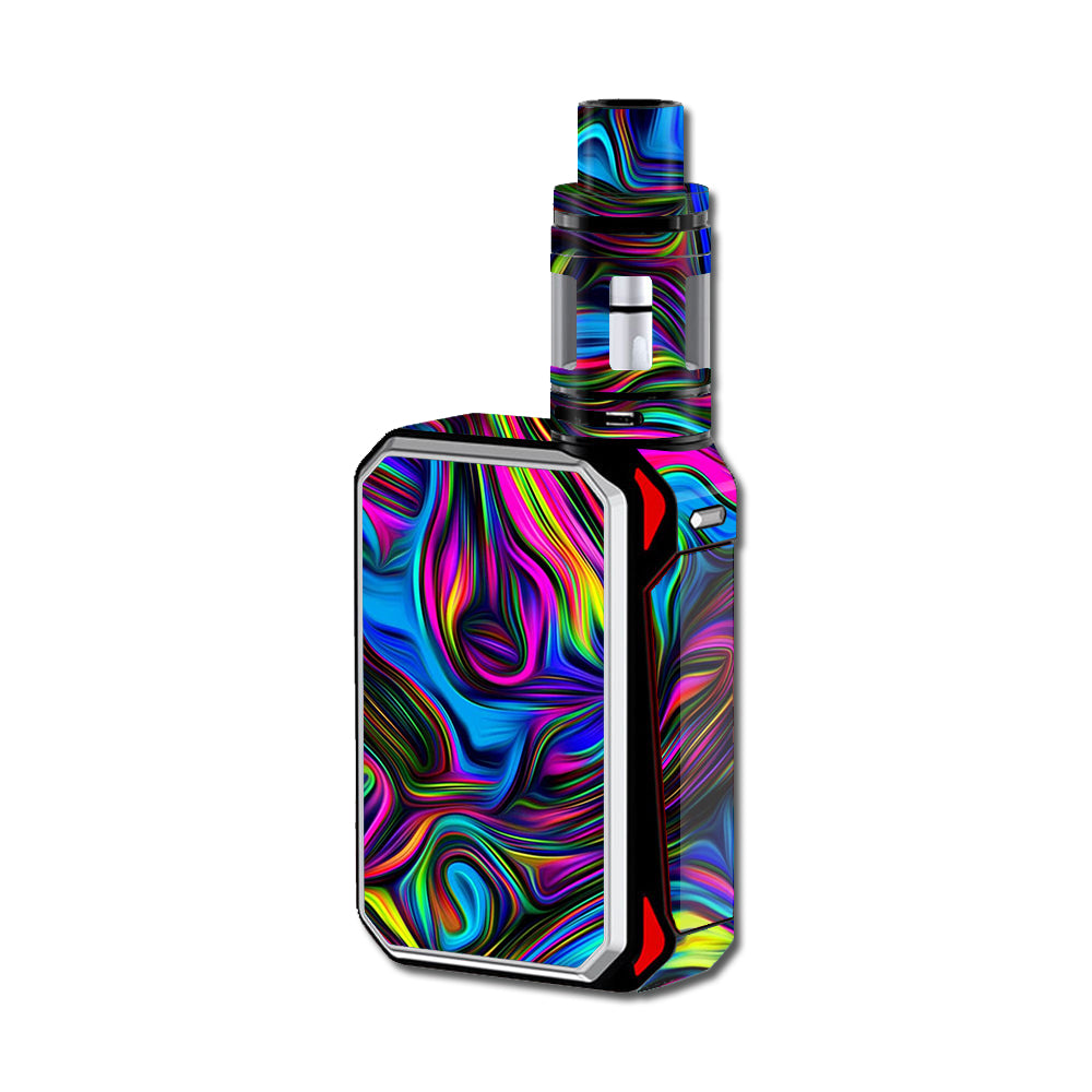  Neon Color Swirl Glass Smok G-Priv 220W Skin