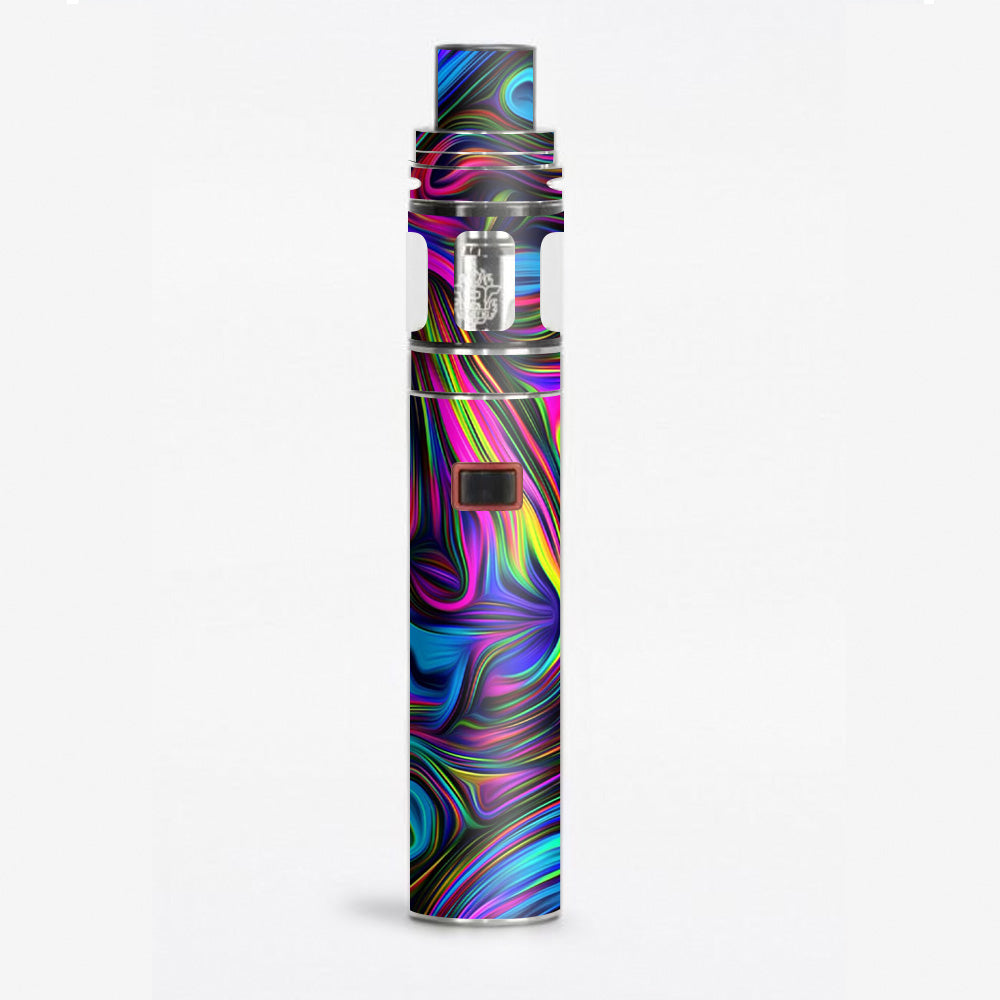  Neon Color Swirl Glass Smok Stick X8 Skin