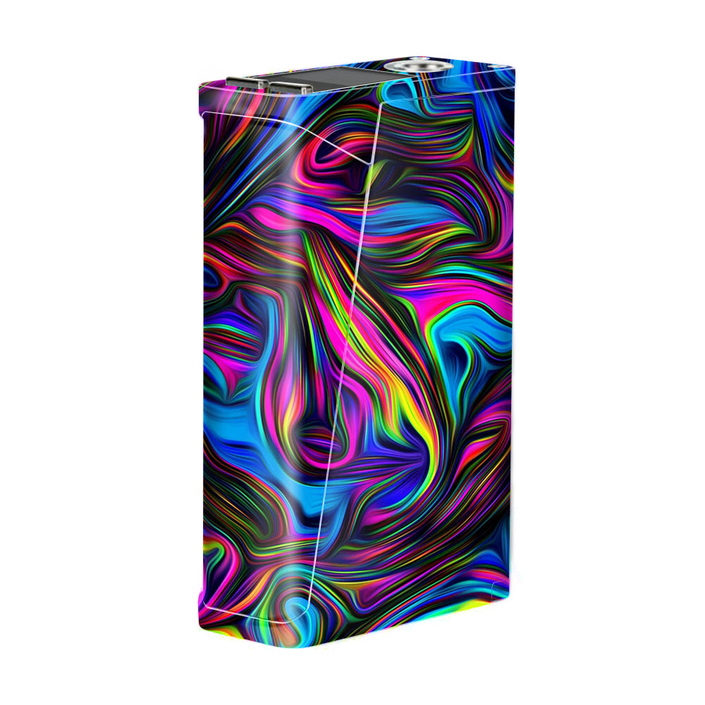  Neon Color Swirl Glass Smok H-Priv Skin
