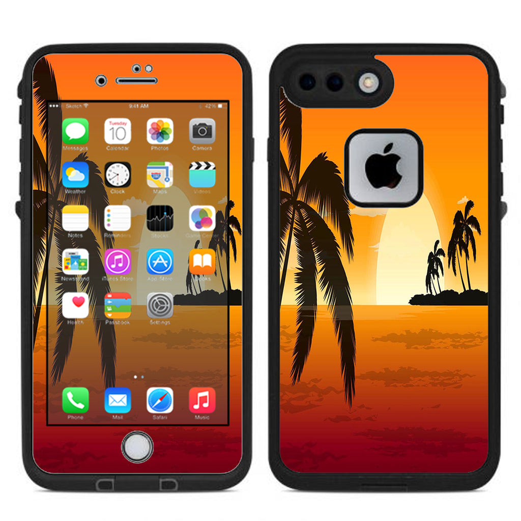  Palm Trees At Sunset Lifeproof Fre iPhone 7 Plus or iPhone 8 Plus Skin