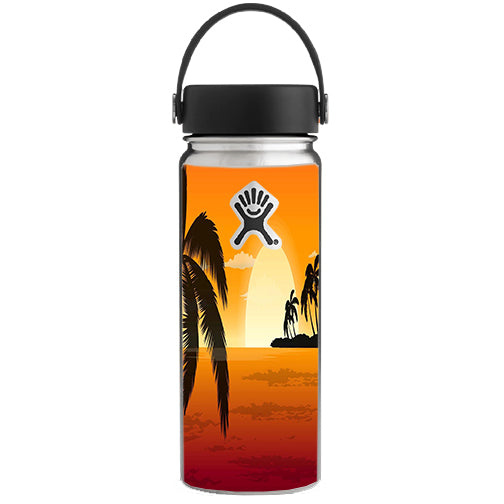  Palm Trees At Sunset Hydroflask 18oz Wide Mouth Skin