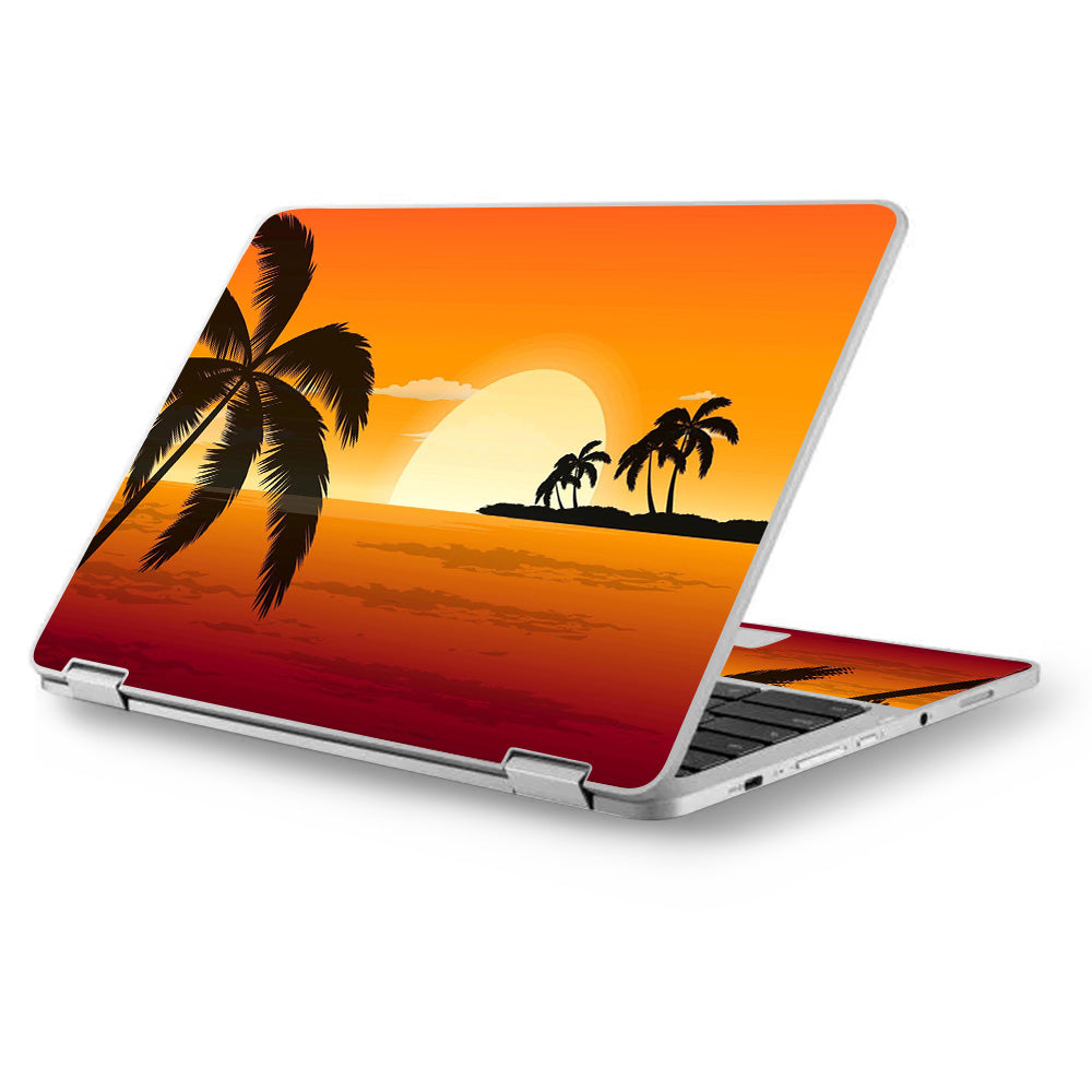  Palm Trees At Sunset Asus Chromebook Flip 12.5" Skin