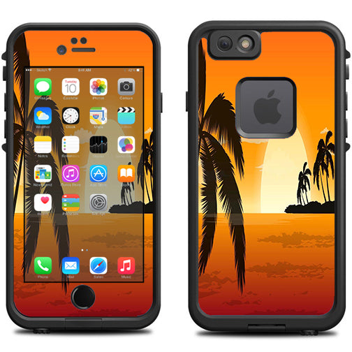  Palm Trees At Sunset Lifeproof Fre iPhone 6 Skin