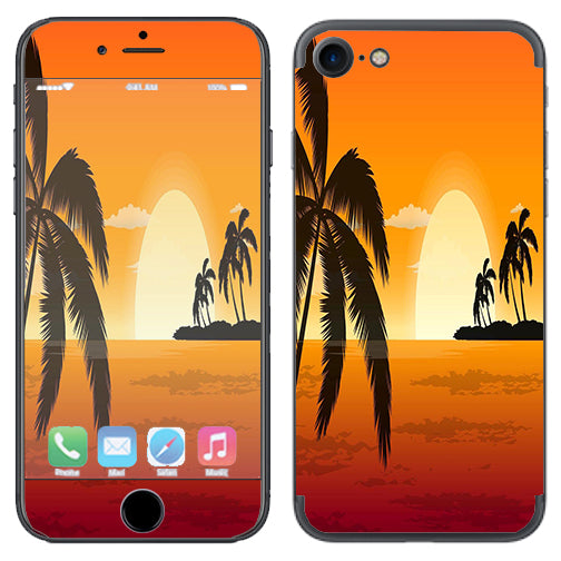  Palm Trees At Sunset Apple iPhone 7 or iPhone 8 Skin