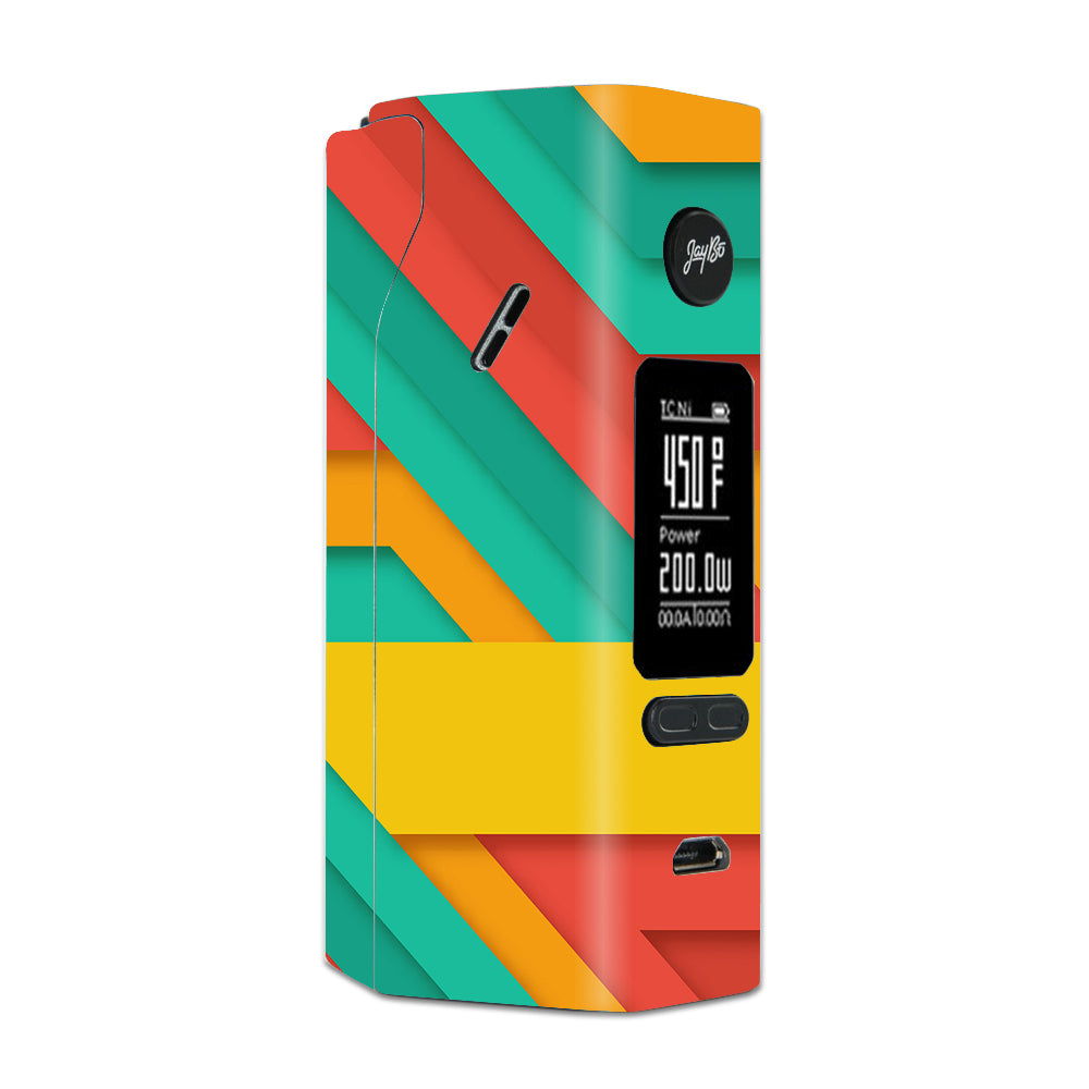  Turquoise Blue Yellow Wismec Reuleaux RX 2/3 combo kit Skin