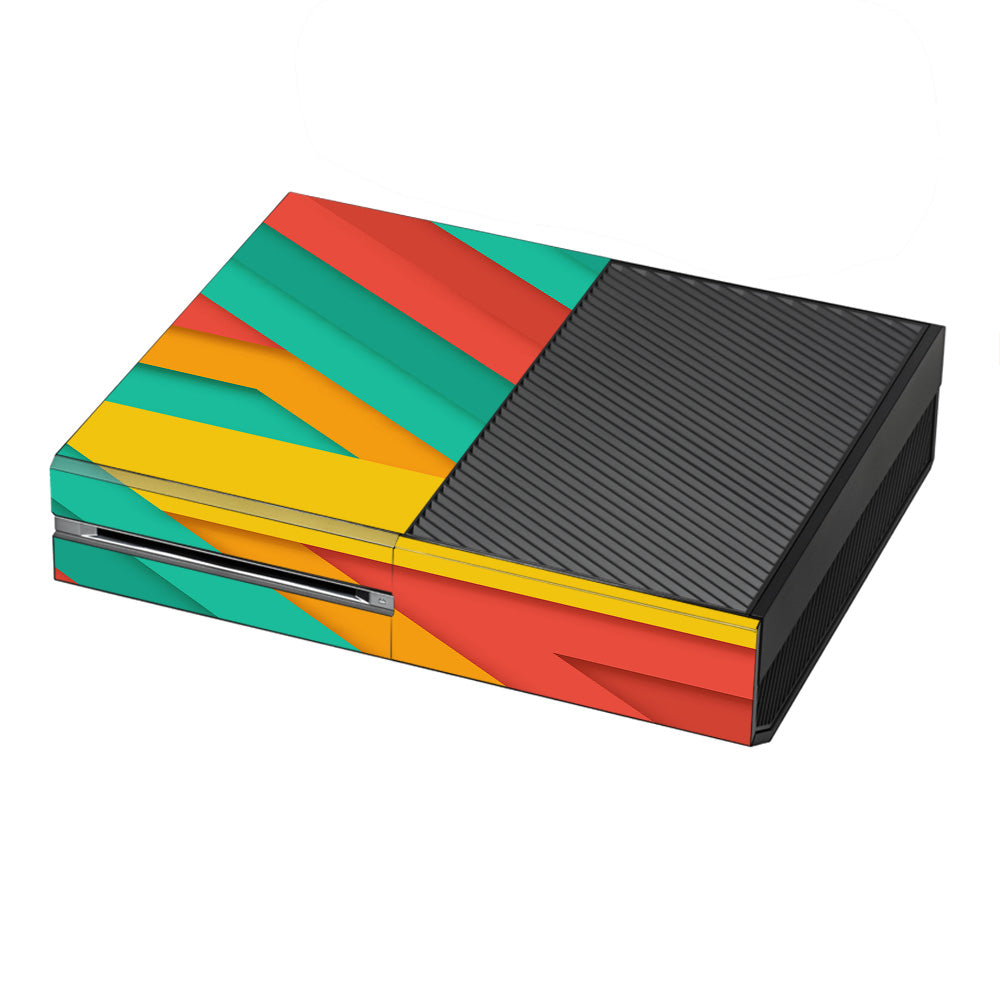  Turquoise Blue Yellow Microsoft Xbox One Skin