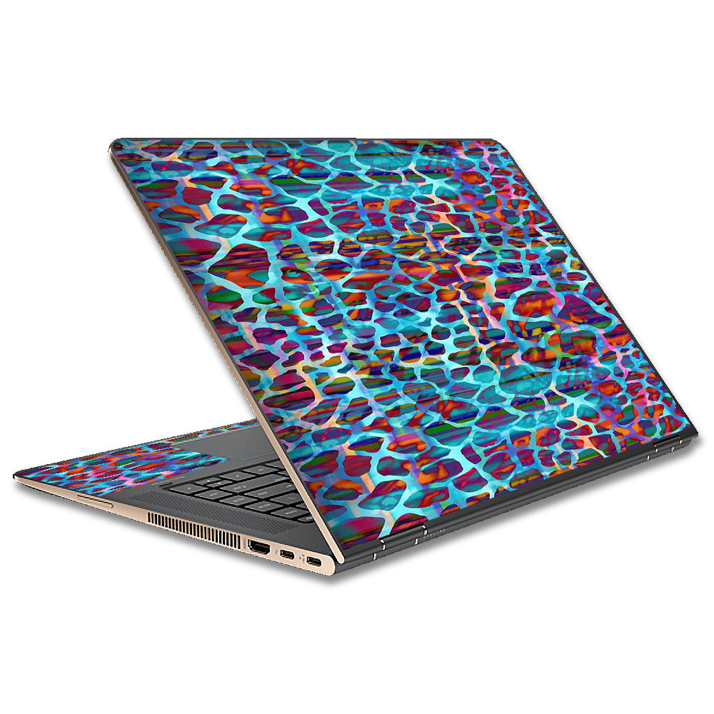 Colorful Leopard Print HP Spectre x360 15t Skin