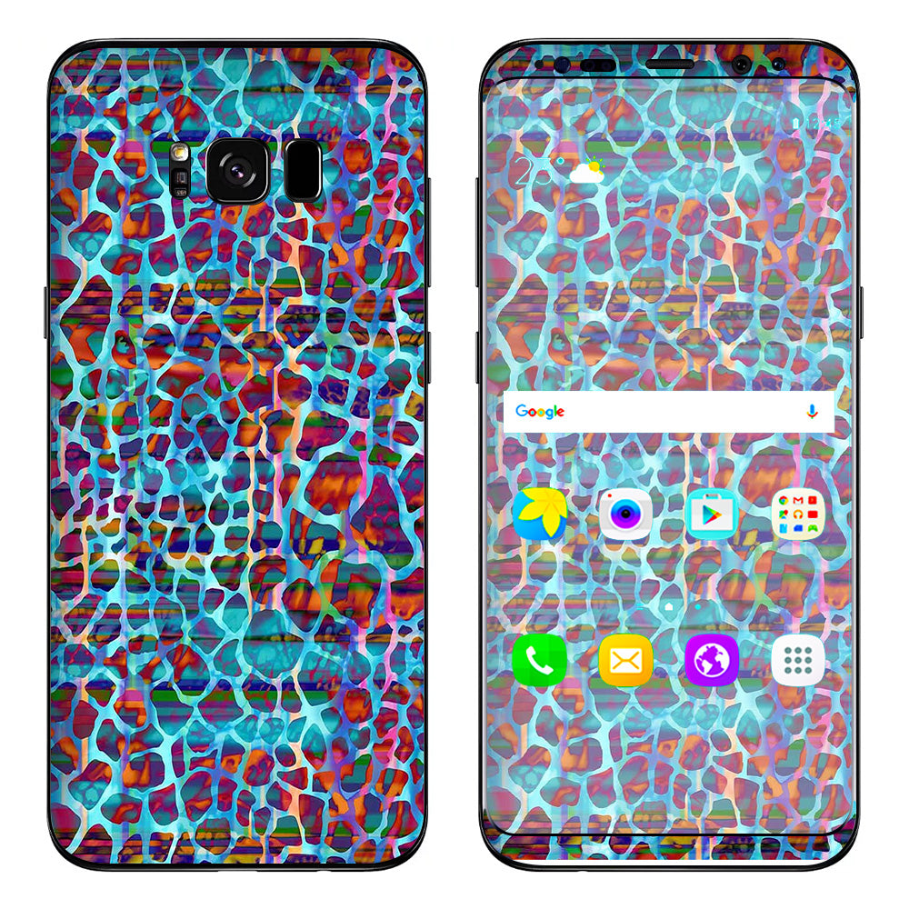  Colorful Leopard Print Samsung Galaxy S8 Skin