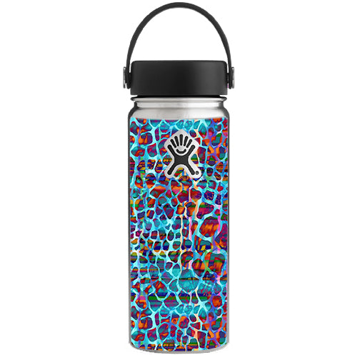  Colorful Leopard Print Hydroflask 18oz Wide Mouth Skin