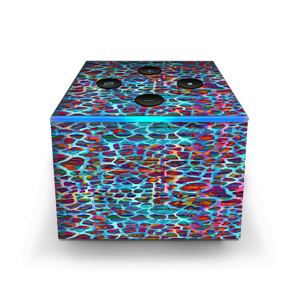  Colorful Leopard Print Amazon Fire TV Cube Skin