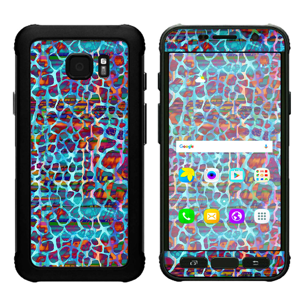 Colorful Leopard Print Samsung Galaxy S7 Active Skin