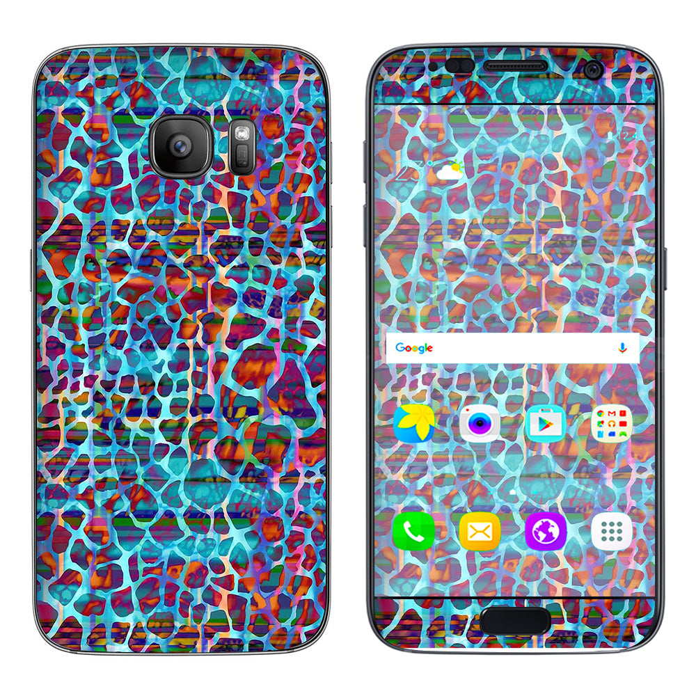  Colorful Leopard Print Samsung Galaxy S7 Skin
