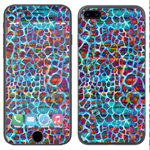  Colorful Leopard Print Apple  iPhone 7+ Plus / iPhone 8+ Plus Skin