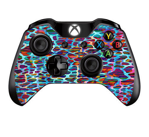  Colorful Leopard Print Microsoft Xbox One Controller Skin