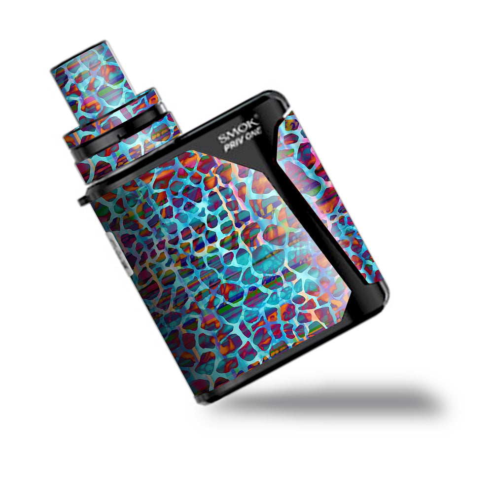  Colorful Leopard Print Smok Priv One Skin