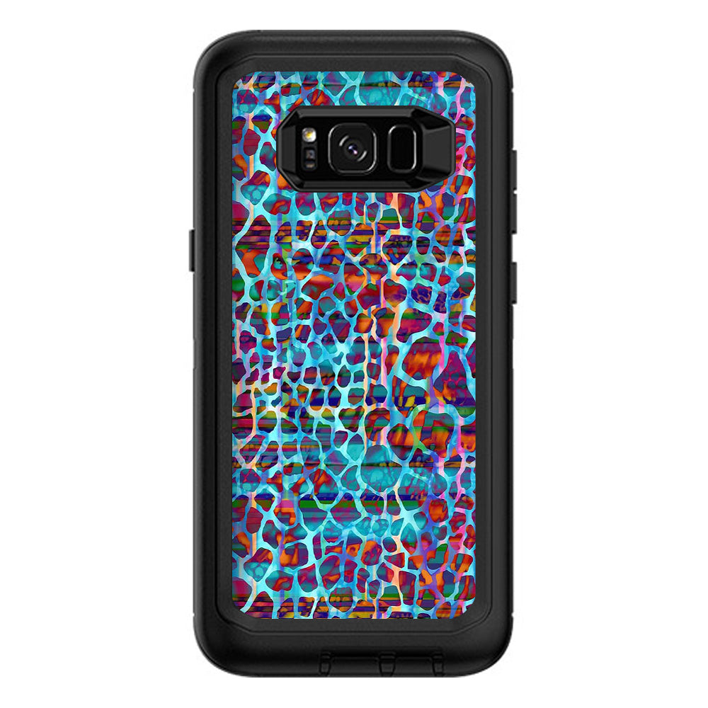  Colorful Leopard Print Otterbox Defender Samsung Galaxy S8 Plus Skin