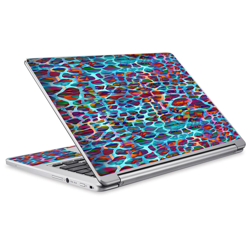  Colorful Leopard Print Acer Chromebook R13 Skin