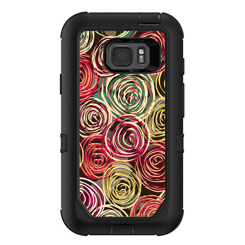  Round Swirls Abstract Otterbox Defender Samsung Galaxy S7 Active Skin