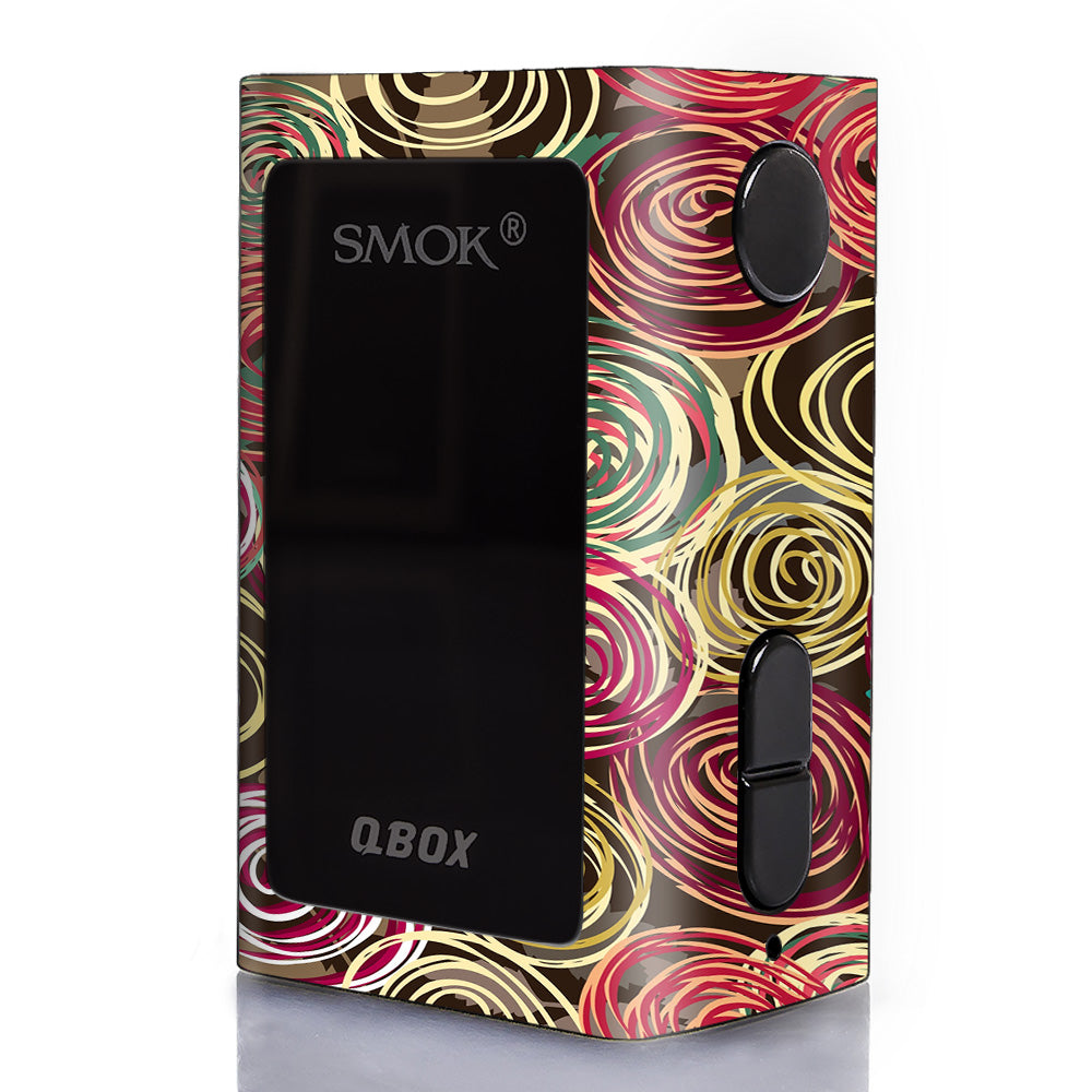  Round Swirls Abstract Smok Q-Box Skin