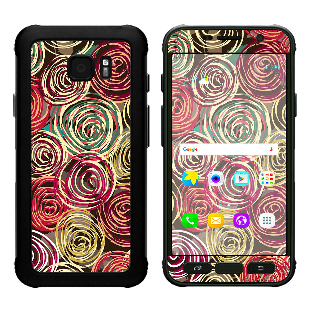  Round Swirls Abstract Samsung Galaxy S7 Active Skin