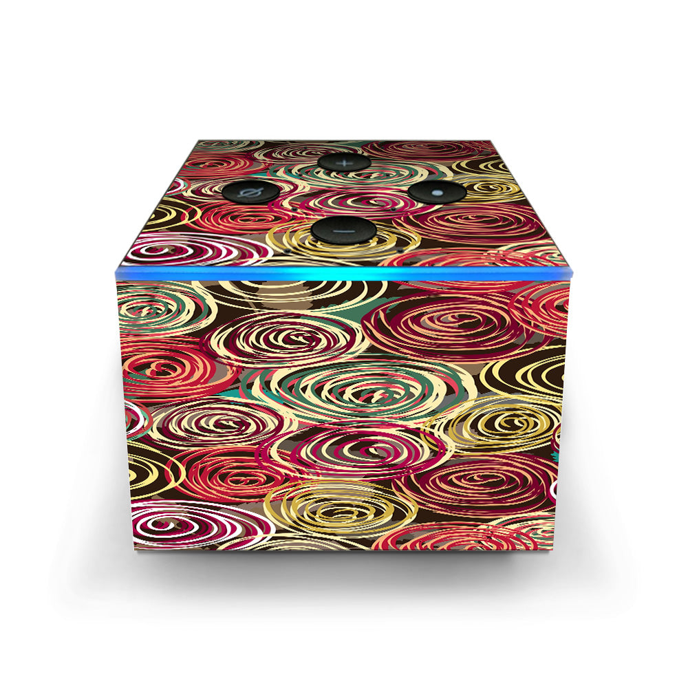  Round Swirls Abstract Amazon Fire TV Cube Skin