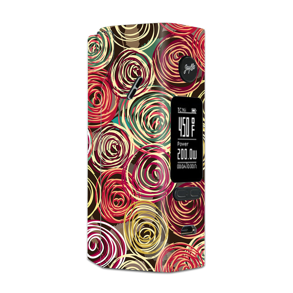  Round Swirls Abstract Wismec Reuleaux RX 2/3 combo kit Skin