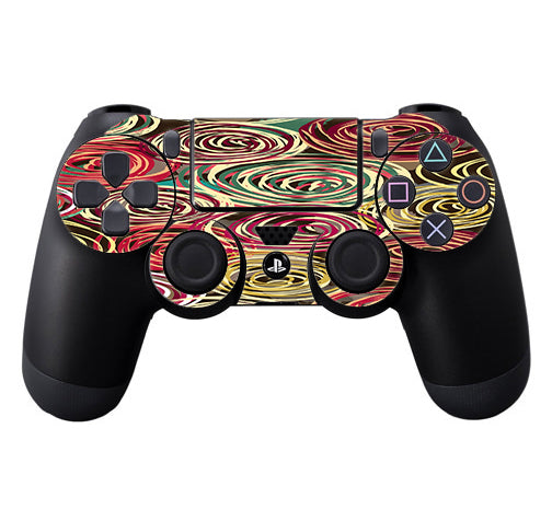  Round Swirls Abstract Sony Playstation PS4 Controller Skin