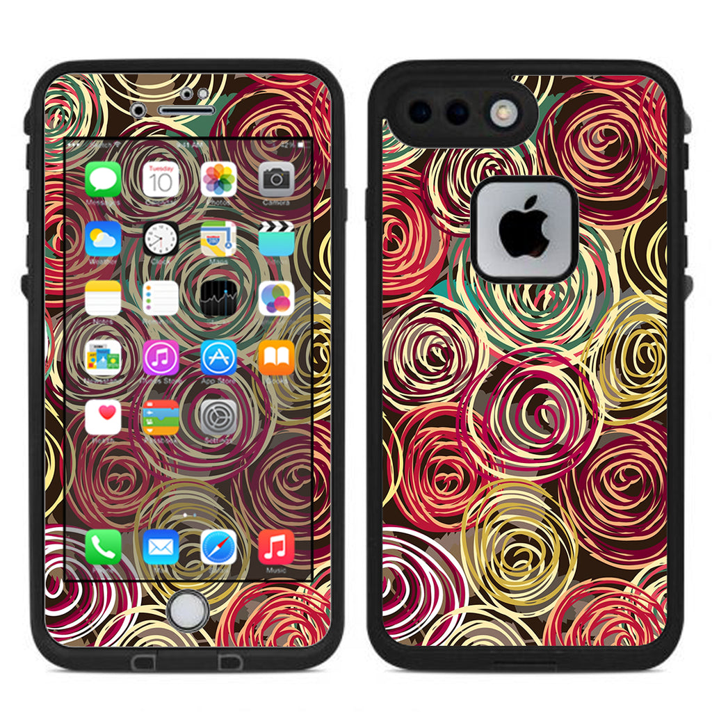  Round Swirls Abstract Lifeproof Fre iPhone 7 Plus or iPhone 8 Plus Skin