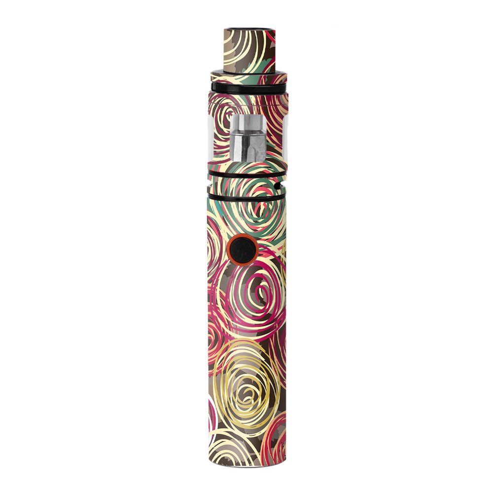  Round Swirls Abstract Smok Stick V8 Skin