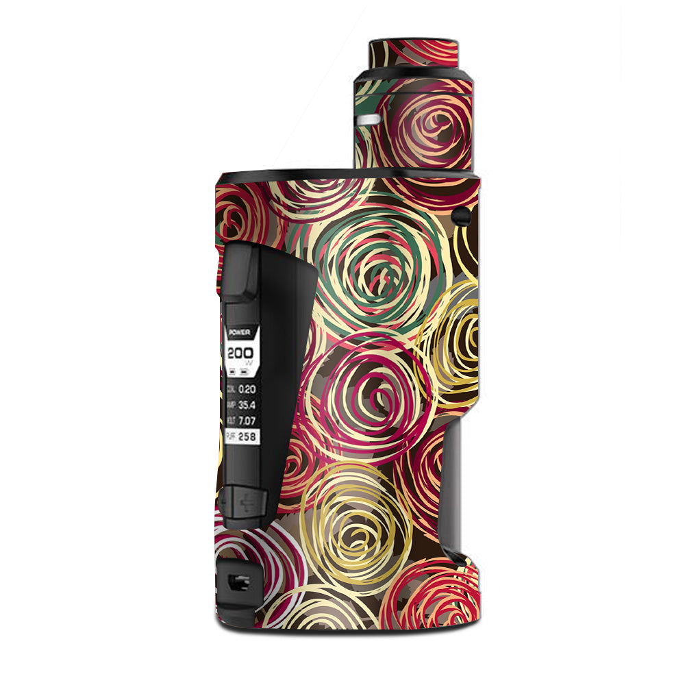  Round Swirls Abstract G Box Squonk Geek Vape Skin