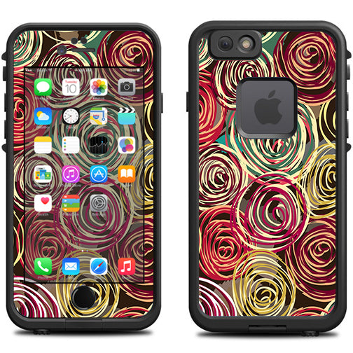  Round Swirls Abstract Lifeproof Fre iPhone 6 Skin