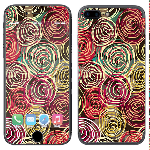  Round Swirls Abstract Apple  iPhone 7+ Plus / iPhone 8+ Plus Skin