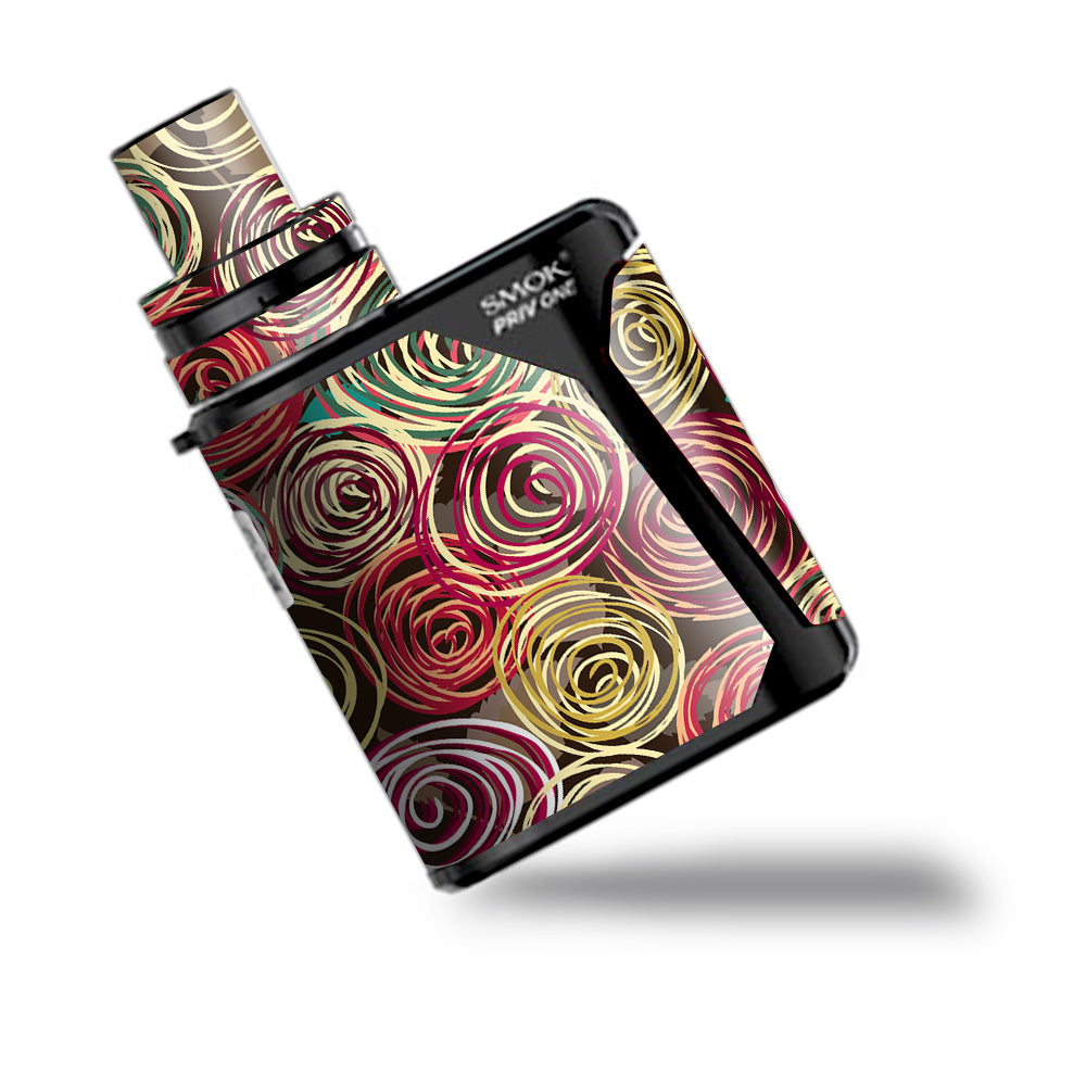  Round Swirls Abstract Smok Priv One Skin