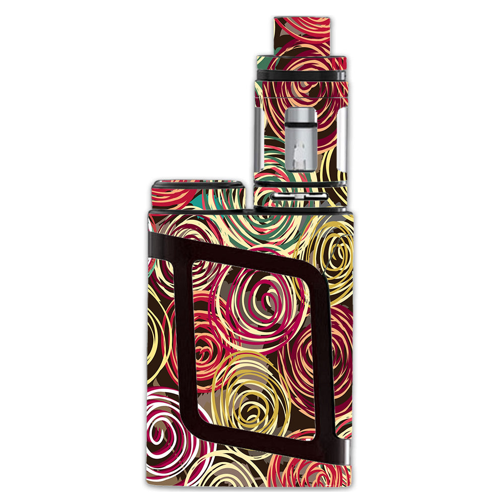  Round Swirls Abstract Smok Alien AL85 Skin