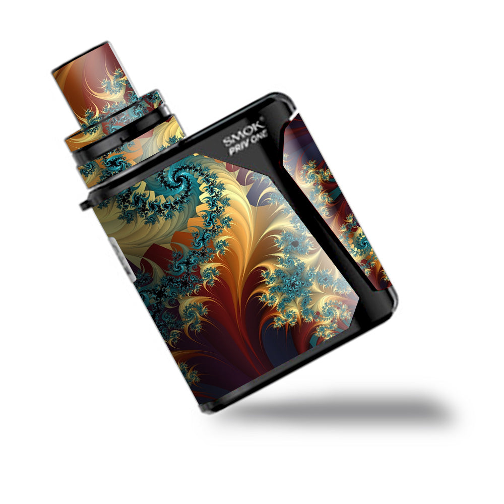  Trippy Floral Swirl Smok Priv One Skin