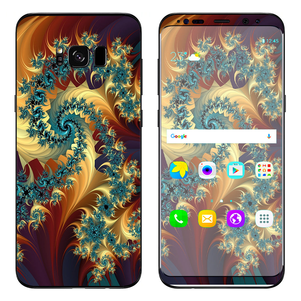  Trippy Floral Swirl Samsung Galaxy S8 Skin