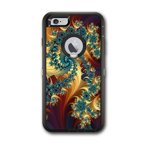  Trippy Floral Swirl Otterbox Defender iPhone 6 PLUS Skin