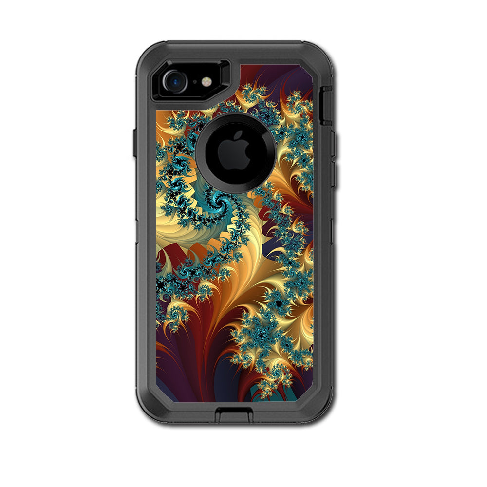  Trippy Floral Swirl Otterbox Defender iPhone 7 or iPhone 8 Skin