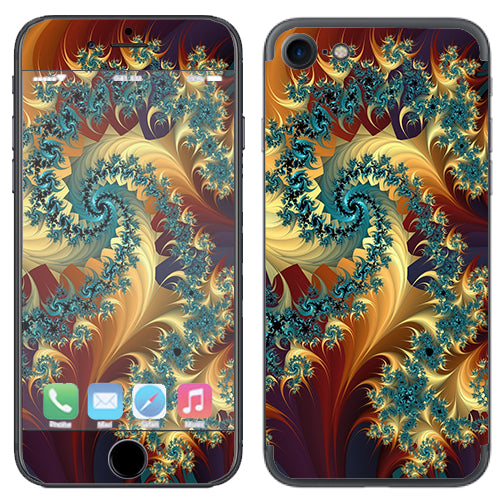  Trippy Floral Swirl Apple iPhone 7 or iPhone 8 Skin