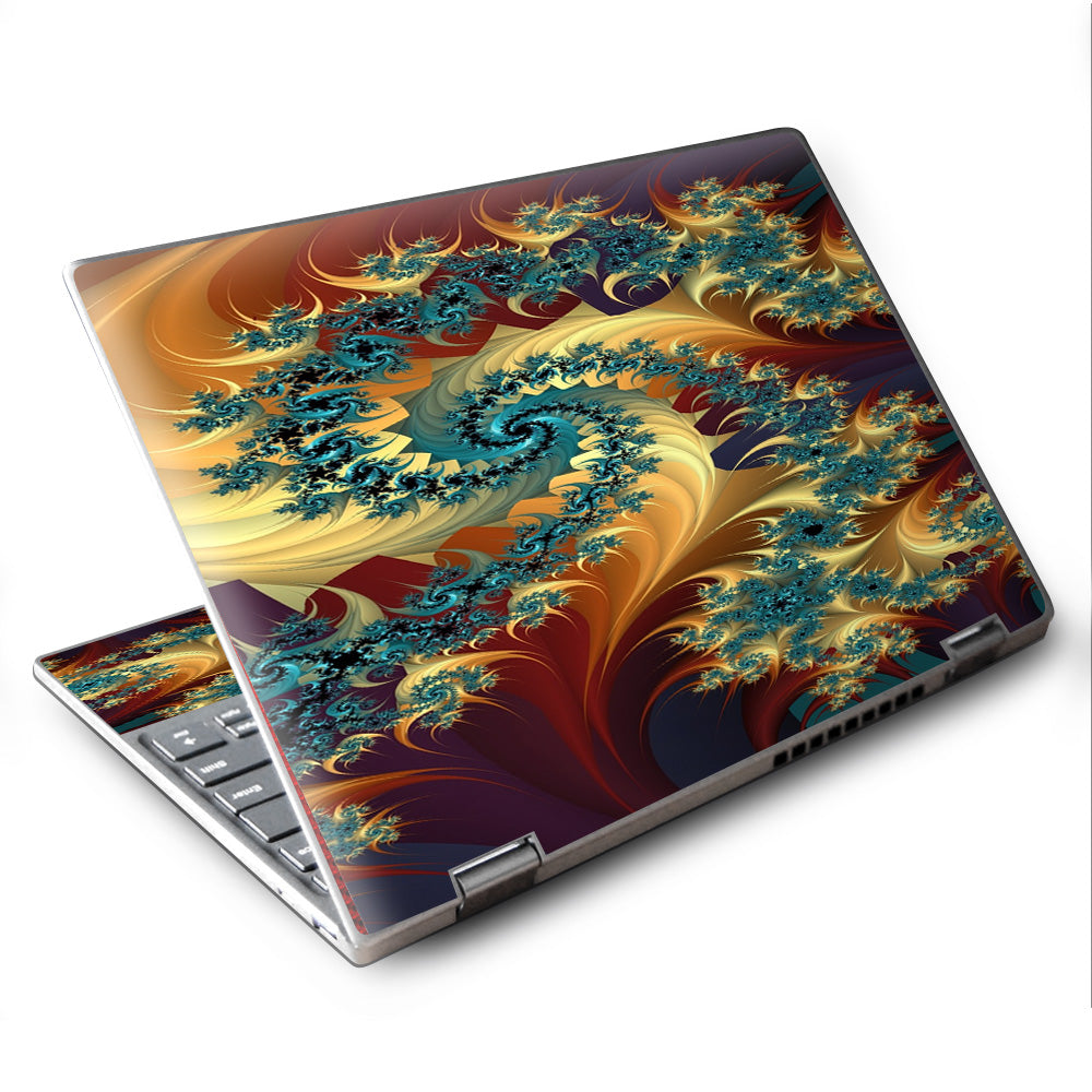  Trippy Floral Swirl Lenovo Yoga 710 11.6" Skin