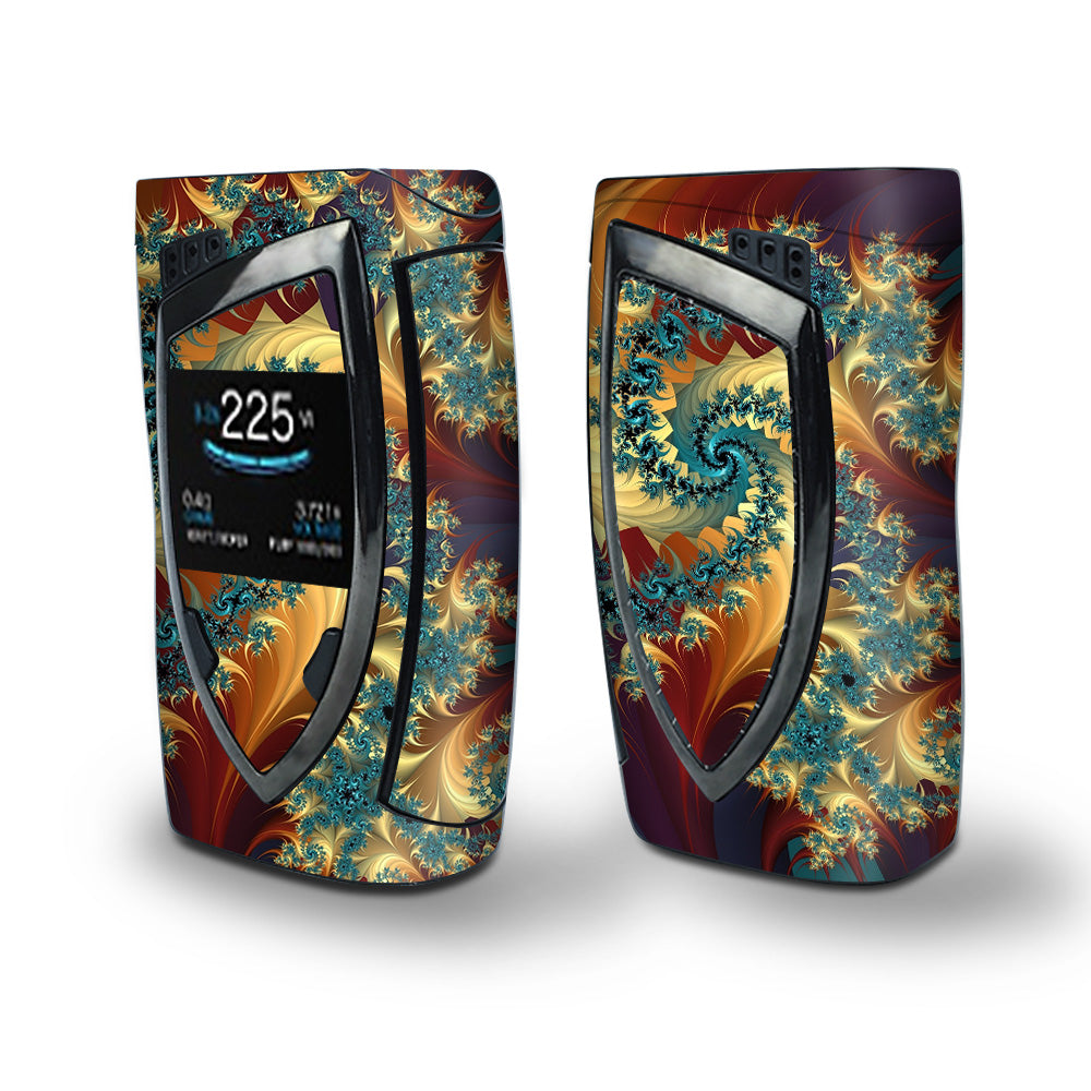 Skin Decal Vinyl Wrap for Smok Devilkin Kit 225w Vape (includes TFV12 Prince Tank Skins) skins cover/ Trippy Floral Swirl