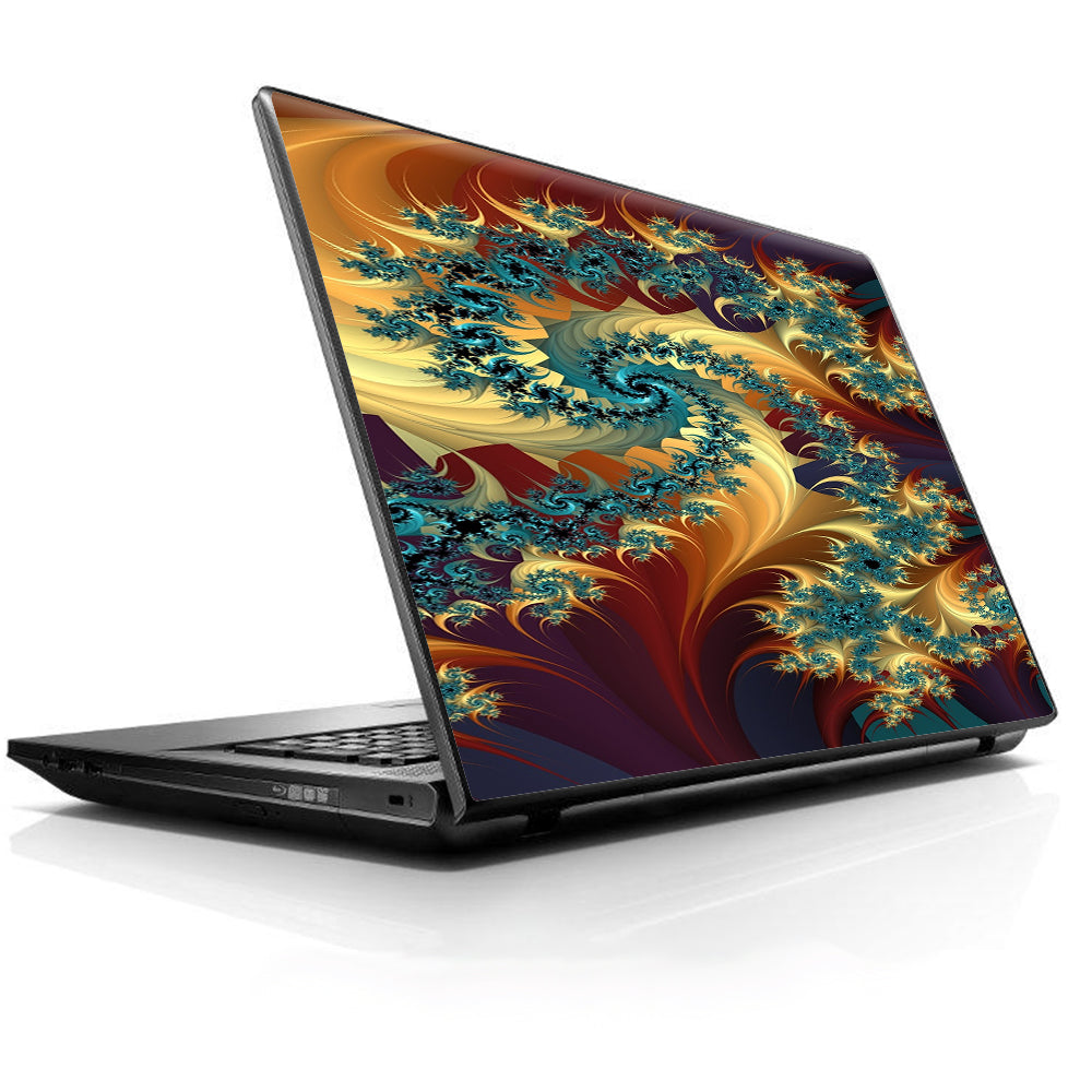  Trippy Floral Swirl Universal 13 to 16 inch wide laptop Skin
