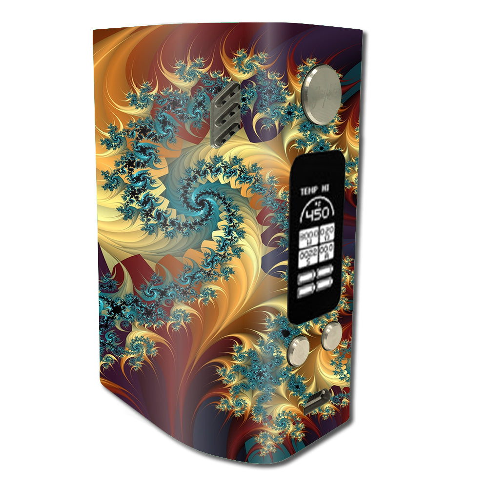  Trippy Floral Swirl Wismec Reuleaux RX300 Skin