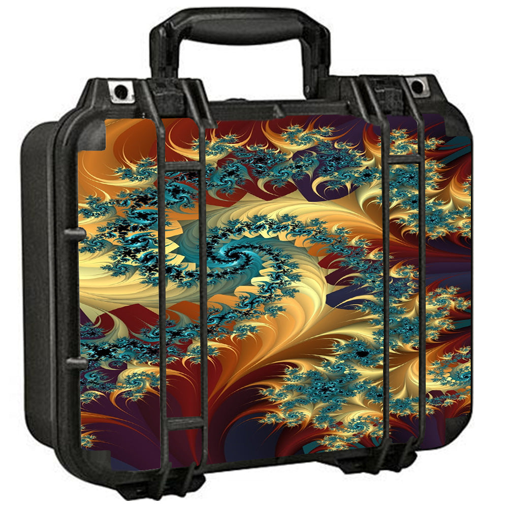  Trippy Floral Swirl Pelican Case 1400 Skin