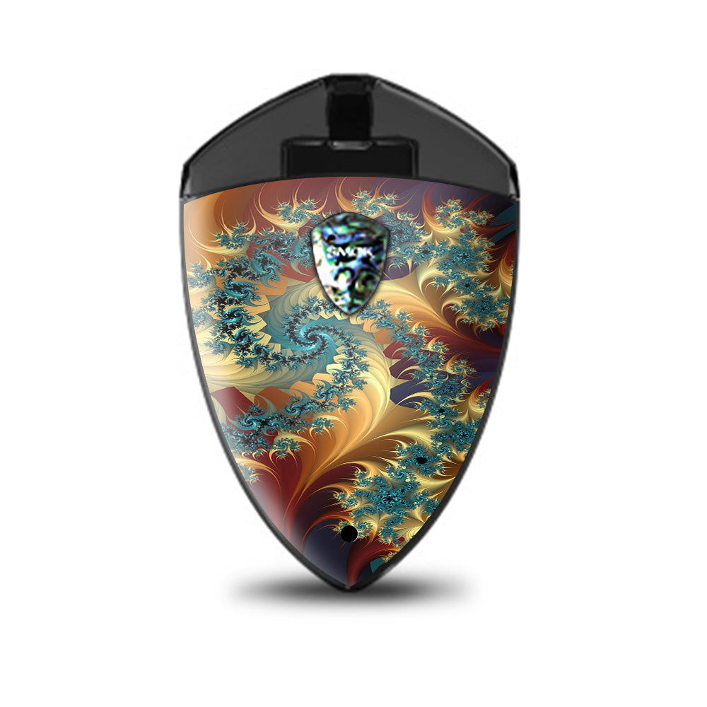  Trippy Floral Swirl Smok Rolo Badge Skin