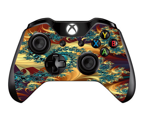  Trippy Floral Swirl Microsoft Xbox One Controller Skin